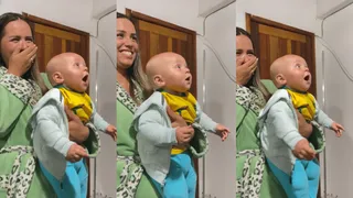 5-Month-Old Son’s Adorable Imitation Of Father’s Muscle Flex Is Too Cute To Miss | Viral Video